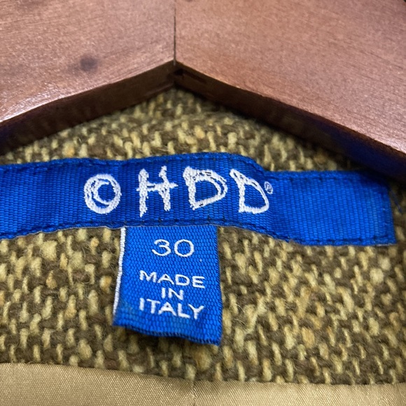 OHDD Jacket Women's 30 Small Medium Mixed Fabric Blazer Wool Metallic Artsy - Picture 10 of 12